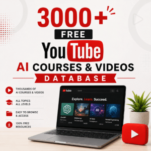 3000+ Free YouTube AI Courses & Videos Database